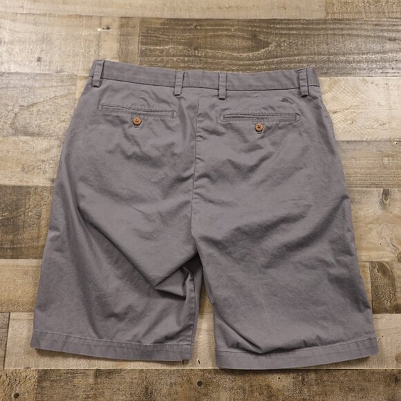 Tommy Bahama Chino Shorts men's 36 gray 10.5" inseam golf vacation beach lounge - Picture 8 of 9